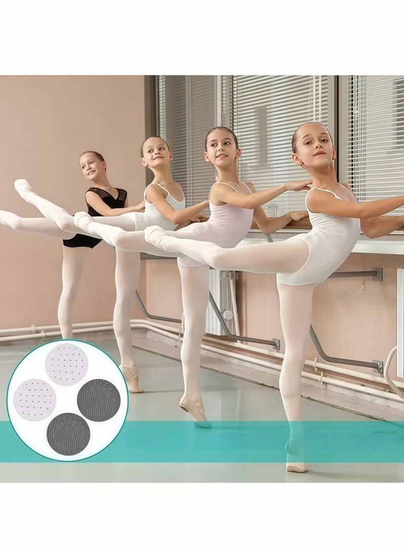 4 قطع من شبكات الشعر مع، شبكات كعكة الشعر، شبكات شعر مرنة، شبكة كعكة مساعدة لتصفيف الشعر لراقصات الباليه والممرضات (أسود + أبيض) - Image 4